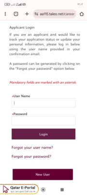 Qatar Airways Careers Login Steps