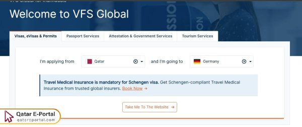 Steps to book an appointment for a Schengen visa from Qatar