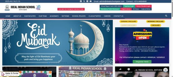 How to check vacancies at Ideal Indian School in Qatar